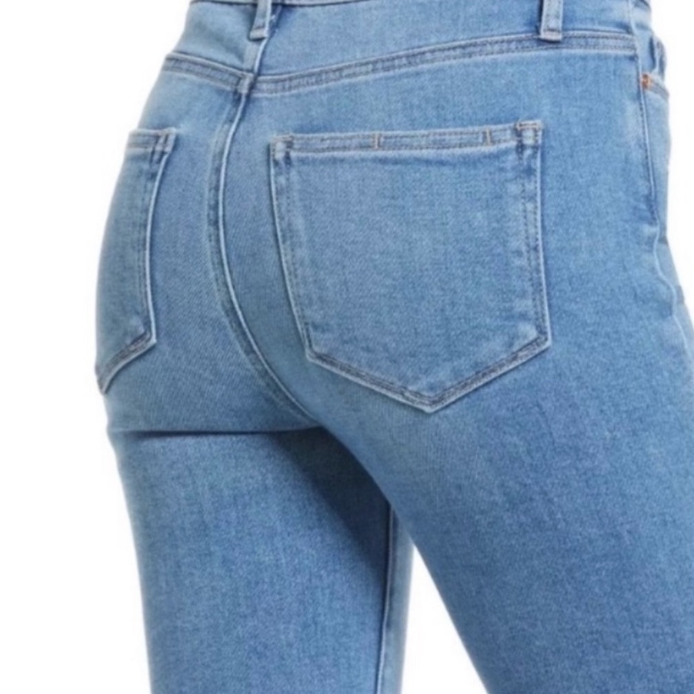 Paige Cindy Distressed Speak Easy Straight Jeans Size 31 - Picture 2 of 10